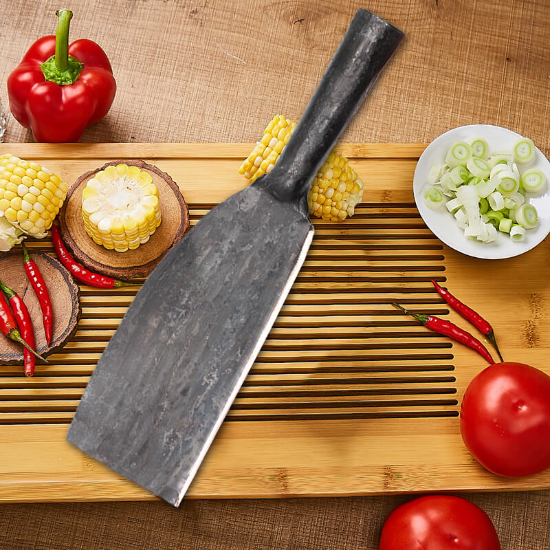 Chinese Traditional Hand-forged Kitchen Knife Chopper for Bones, Wood, – Li  Ziqi Shop