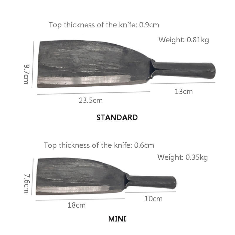 3-Layer Forged Large Light Cleaver/Slicer 8-inch, TPR – ZHEN Premium Knife