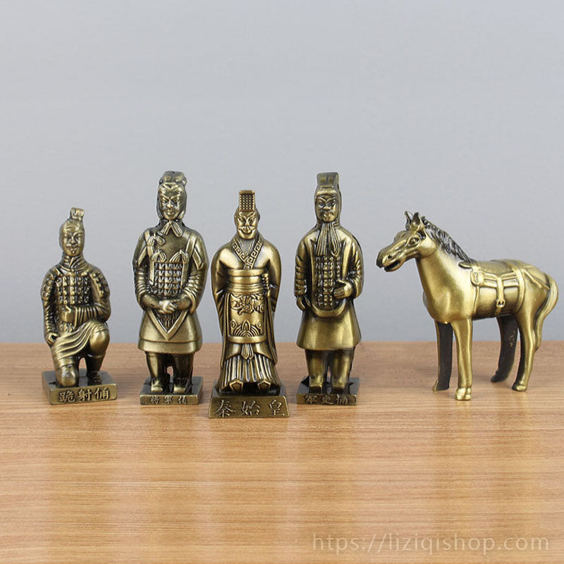 Miniature Alloy "Terracotta Warriors" Set